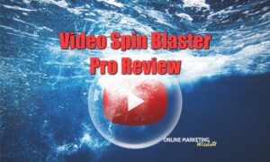 Featured image for the video spin blaster review article showing the YouTube logo in a bubble under the water