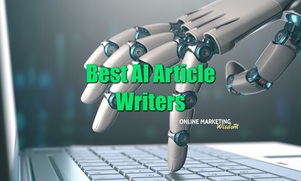 The featured image for the best AI article writer's review article