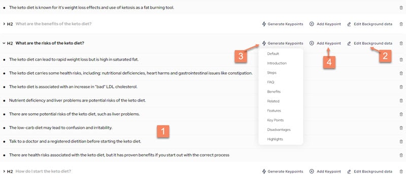 Outranking's AI takes care of all your blogging research