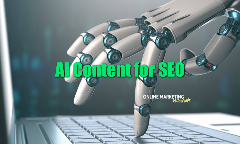 AI content for SEO featured image